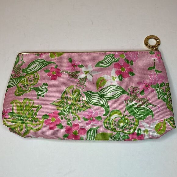 LILLY PULITZER X ESTEE LAUDER Tiger Print Cosmetic Zipper Pouch - Picture 5 of 7